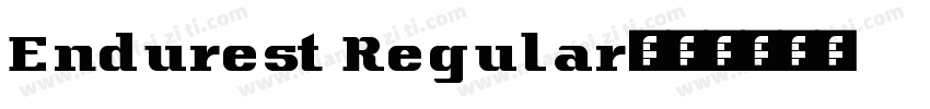 Endurest Regular字体转换